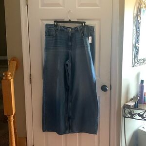 New old navy jeans, baggy wide leg